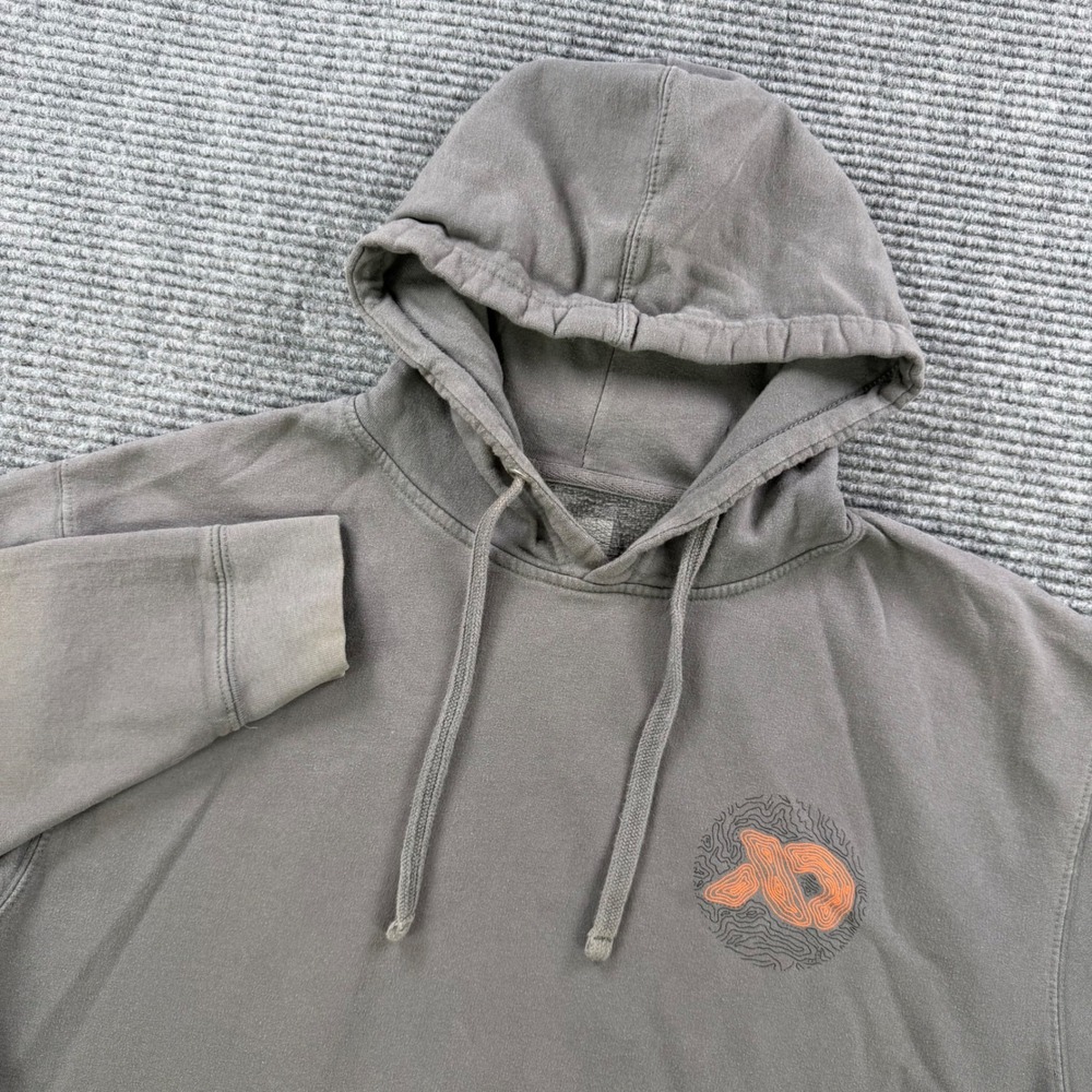 First Lite Independent Trading Co Hoodie Mens Large Gray Topo Graphic Pullover